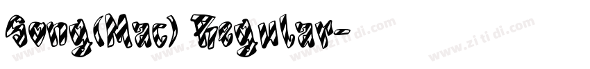 Song(Mac) Regular字体转换